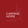 Logo na karminovoy podlozhke carmine home small