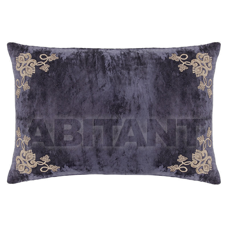 Купить Подушка Cushion Cover Rectangle in Flax Blue Velvet Atelier Textiles Oscar E1104RFLTA