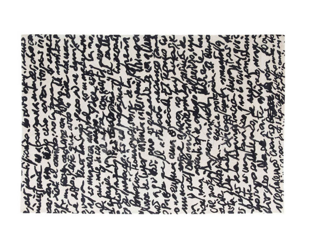 Купить Ковер современный Nanimarquina 2015 Black on white Manuscrit 2