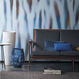 Флизелиновые обои RAINFOREST BLEU Casamance CANOPEE 73150122 Современный / Скандинавский / Модерн