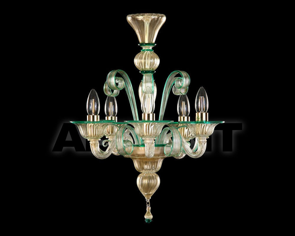 Купить Люстра Multiforme Glass L0550-5-KG-MB
