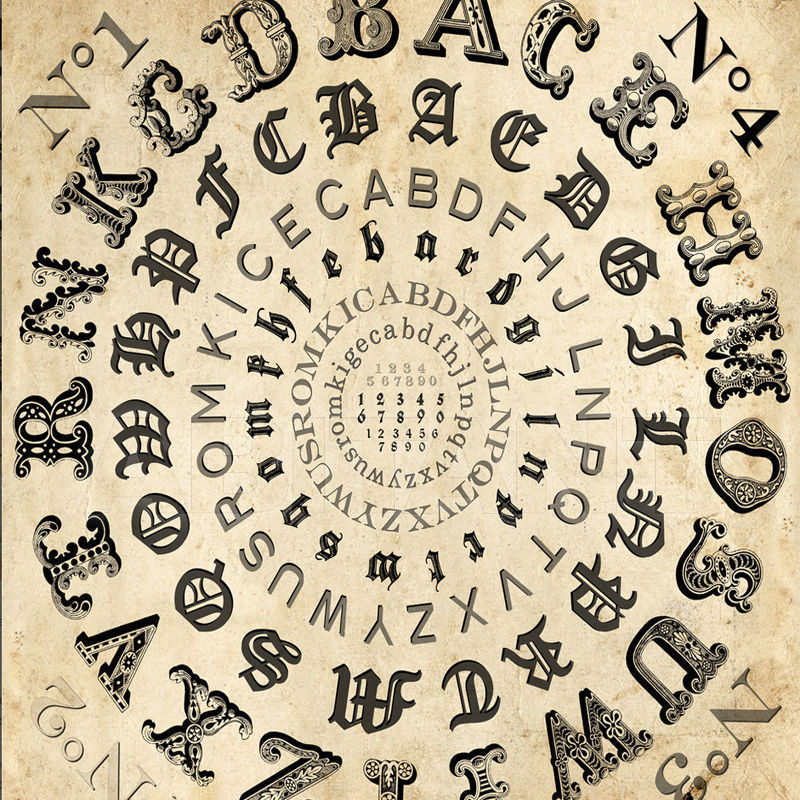 Купить Виниловые обои ALPHABETICAL SWIRL Wall&Decò  CONTEMPORARY WALLPAPER WDAS1101
