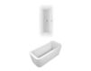 Ванна LOOP & FRIENDS SQUARE UBA 180 LFS 7PDV-XX белый Ванна LOOP & FRIENDS SQUARE Villeroy & Boch Bathroom and Wellness UBA 180 LFS 7PDV-XX Современный / Скандинавский / Модерн