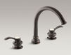 Смеситель для ванны Fairfax Kohler 2015 K-T12885-4-BN Современный / Скандинавский / Модерн