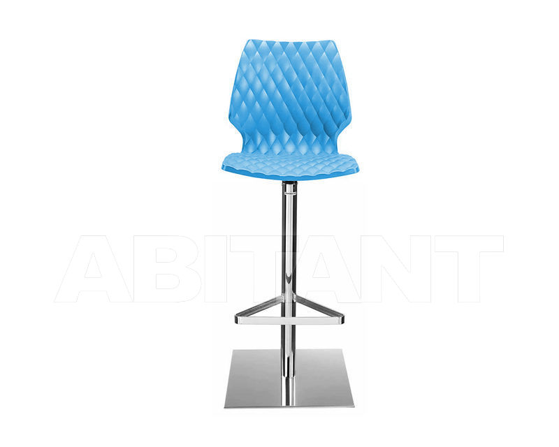 Купить Барный стул Metalmobil Uni 2013 380 CR+BLUE