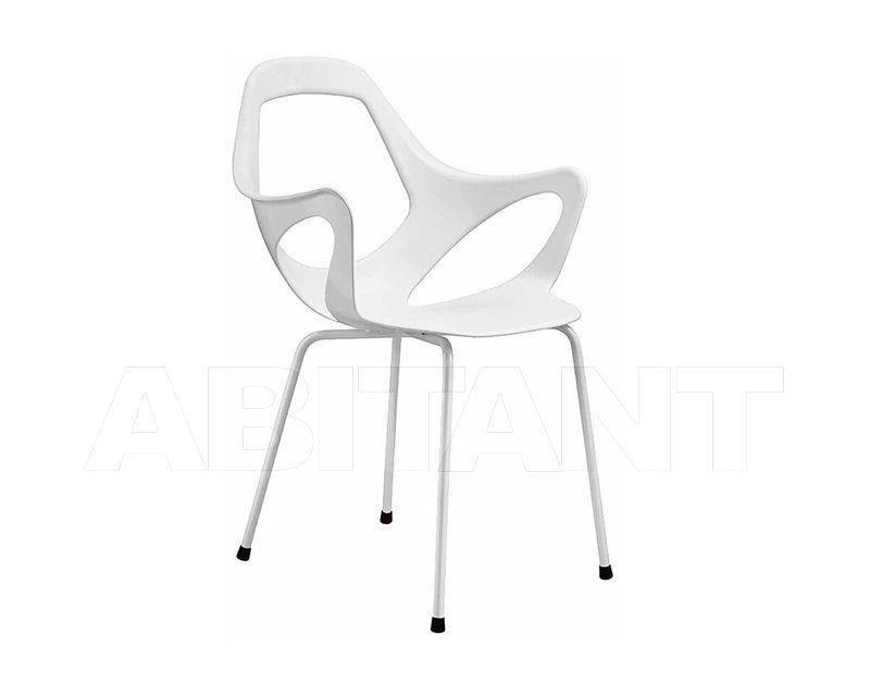 Купить Стул с подлокотниками DAFNE Metalmobil Light_Collection_2015 154 VR+WHITE
