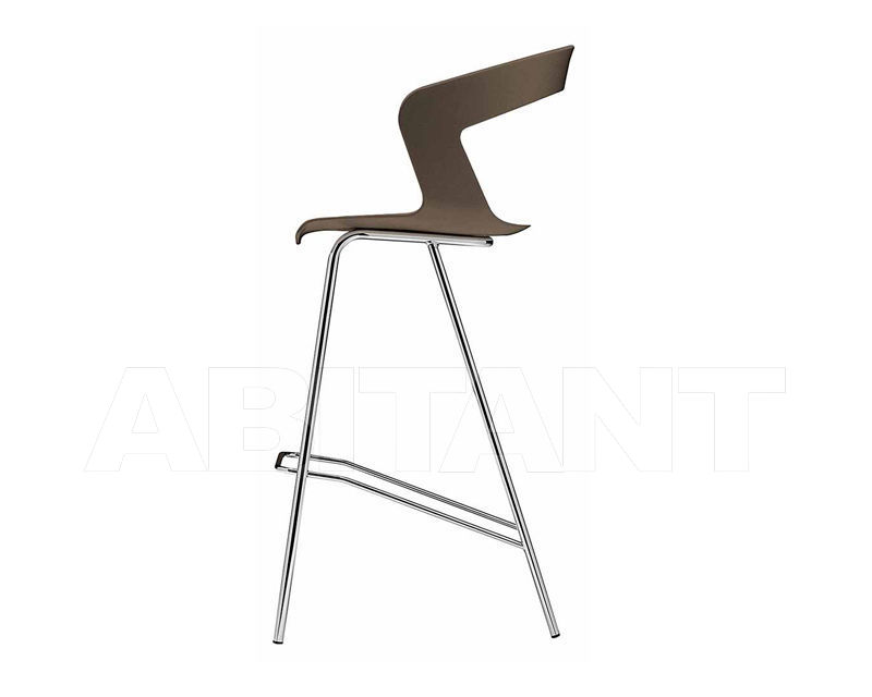 Купить Барный стул IBIS Metalmobil Light_Collection_2015 302 CR+BROWN