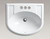 Раковина накладная Devonshire Kohler 2015 K-2279-4-95 Современный / Скандинавский / Модерн