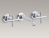 Смеситель настенный Purist Kohler 2015 K-T14413-3-BN Современный / Скандинавский / Модерн