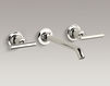 Смеситель настенный Purist Kohler 2015 K-T14415-4-BN Современный / Скандинавский / Модерн