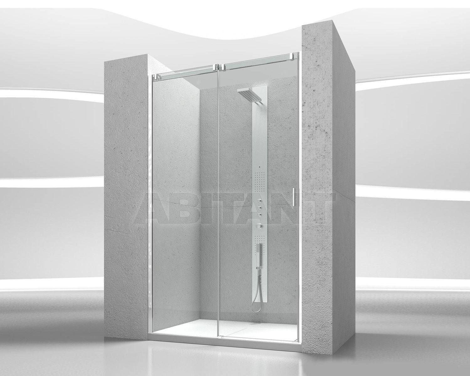 Купить Душевые шторки Vismaravetro Srl Serie 8000 CN 118