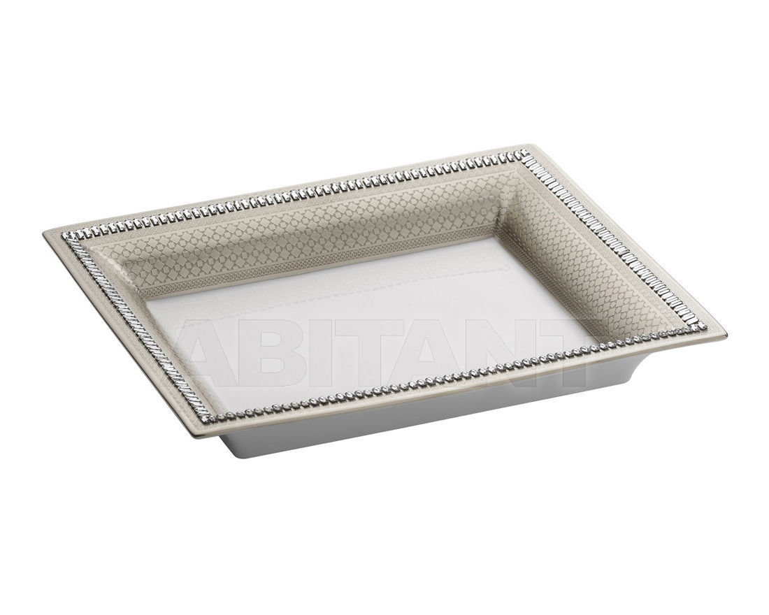 Купить Тарелка глубокая Manufacture de Monaco Alhambra White Gold VP20ALHP