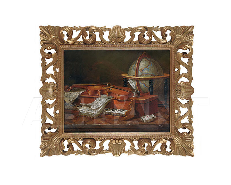 Купить Картина Harpsichord, violin and playing cards Barj - Buzzoni s.r.l. Classic H2641