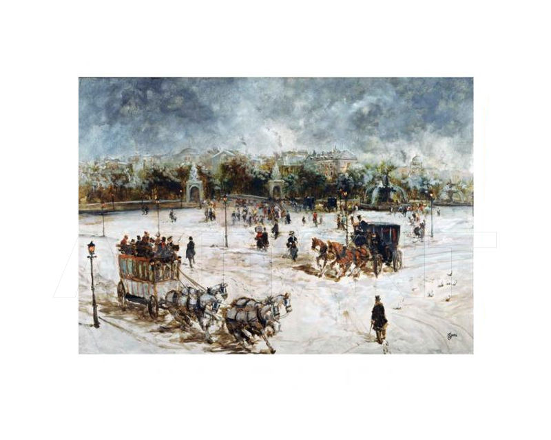 Купить Картина Paris in winter Barj - Buzzoni s.r.l. IMPRESSIONIST VIEWS 17