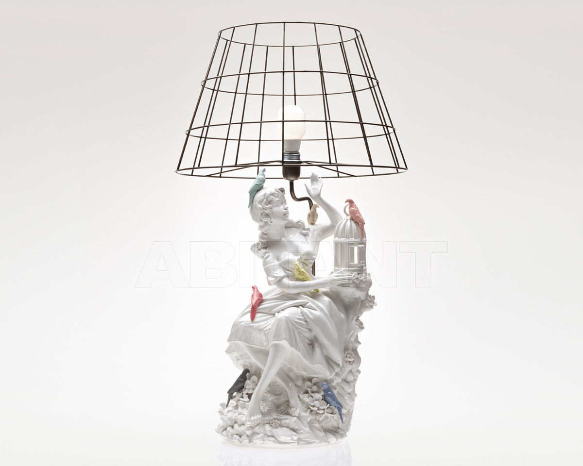 Купить Лампа настольная Lady with small cage REBIRTH by Ceramiche ML Plug-in P01
