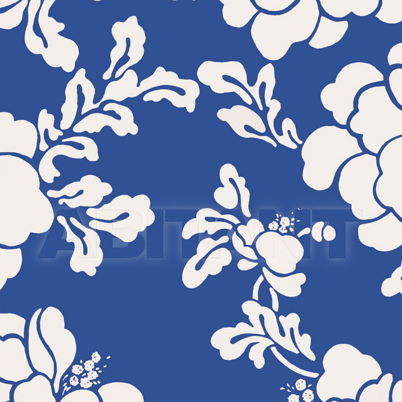 Купить Бумажные обои Stroheim DANA GIBSON WALLCOVERING SISTER S PEONY Navy