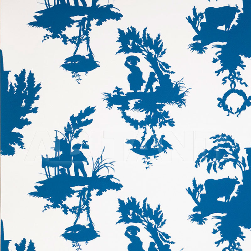 Купить Бумажные обои Stroheim BLUE & WHITE WALLCOVERINGS 1093E PASTORAL SYMPH S0510 