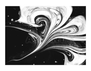 Настенная панель Alex Turco Liquid Dreams White ink