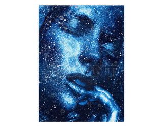 Настенная панель Alex Turco Woman Tribute Dream On in blue