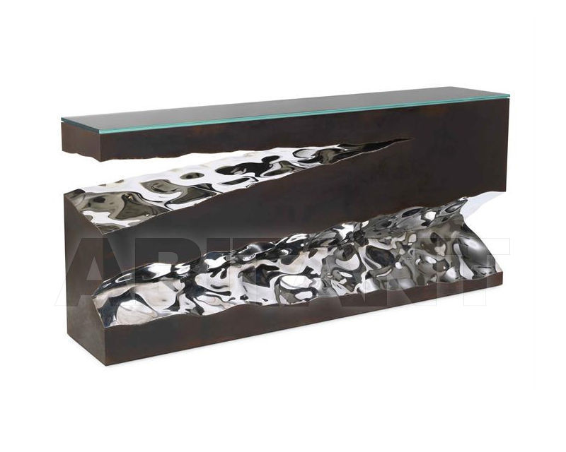 Купить Консоль Villiers Brothers Limited 2016 Strata console table – polished stainless and rust patina
