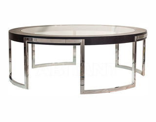 Столик журнальный Henry Bertrand Ltd Decorus VALENCIA circular coffee table with inset glass