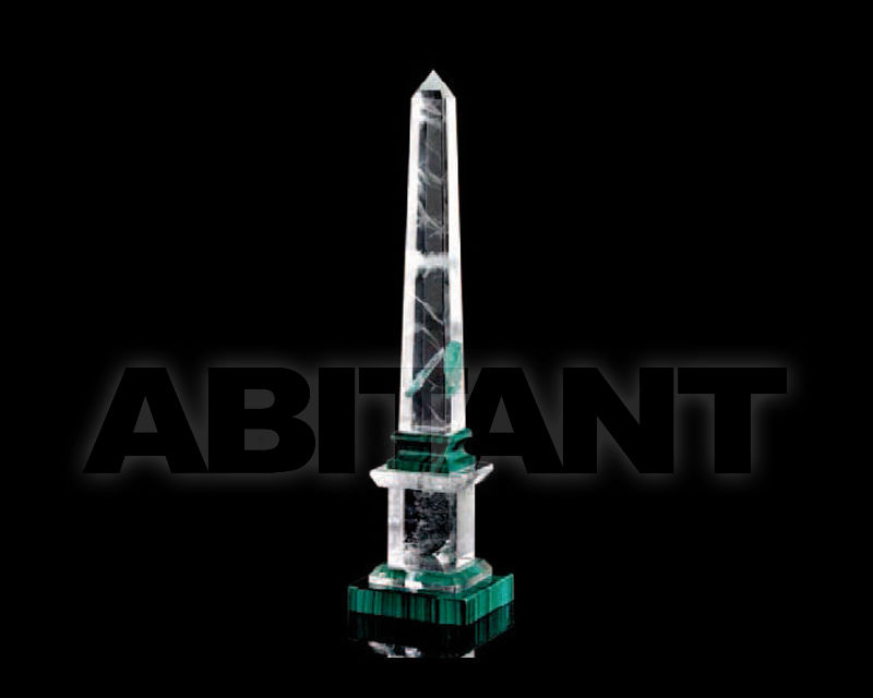 Купить Интерьерная миниатюра MALACHITE AND ROCK CRISTAL OBELISK Tosco Ticciati  Furniture & Accessories OB50/CRIMAL