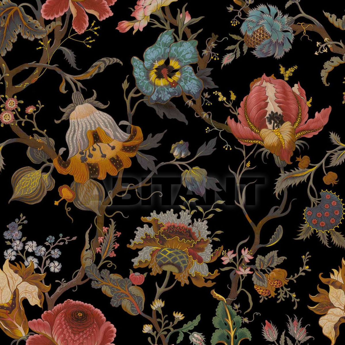 Купить Обивочная ткань ARTEMIS  Henry Bertrand Ltd Fabric 1-FA-ART-VE-BLK-XXX-XXX