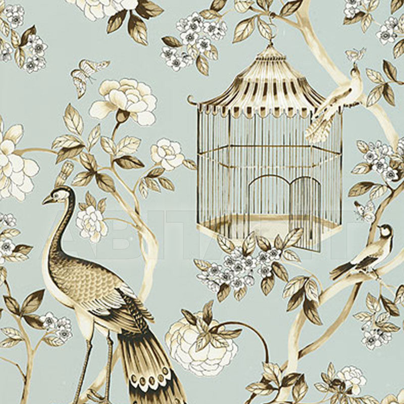 Купить Бумажные обои OISEAUX ET FLEURS F. Schumacher & Co. WALLCOVERINGS 5004080