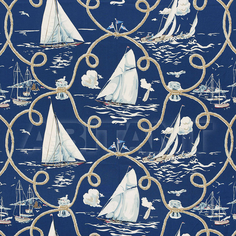 Купить Интерьерная ткань SUMMER REGATTA LINEN PRINT F. Schumacher & Co. FABRICS 175190