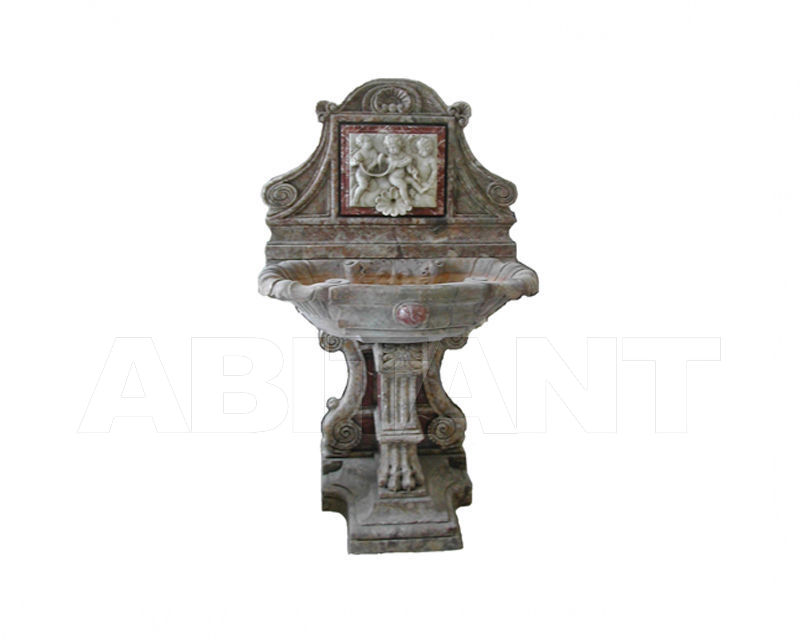 Купить Фонтан декоративный Atelier Promethee Les collections de Marbre Fontaine murale et bas relief putti