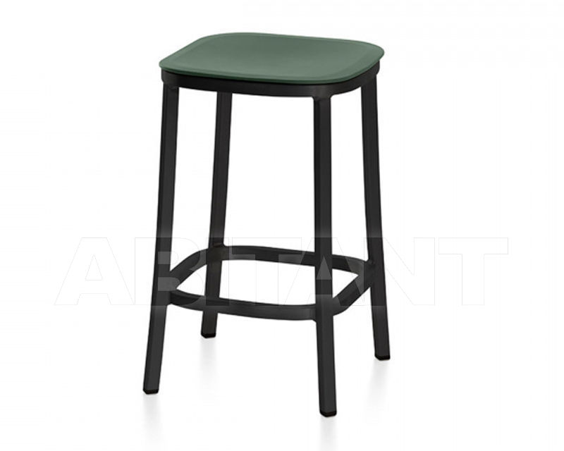 Купить Барный стул Emeco 1 Inch by Jasper Morrison 1 INCH 24 DARK PC GREEN