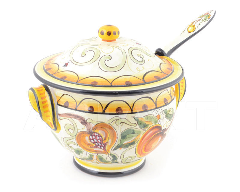Купить Сахарница CeramicArte Deruta S.r.l. 2018 Zuppiera con mestolo