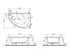 Ванна Vitra Nysa Right 150X100 50780001000 Современный / Скандинавский / Модерн