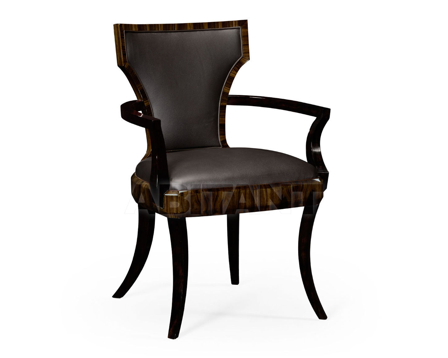 Купить Стул с подлокотниками Jonathan Charles Fine Furniture JC Modern - Ebony Collection 494586-AC-AMH-L017