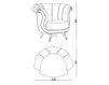 Кресло Carpanese Home A Beautiful Style 2057 Классический / Исторический / Английский