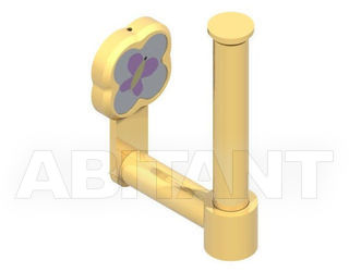 Держатель для туалетной бумаги THG Bathroom A7D.542 Capucine mauve butterfly gold decor