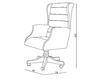 Кресло для кабинета Carpanese Home Wood And White 4081 Современный / Скандинавский / Модерн