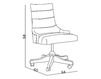 Кресло для кабинета Carpanese Home Wood And White 4082 Современный / Скандинавский / Модерн