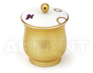 Шкатулка THG Bathroom A7D.4619 Capucine mauve butterfly gold decor