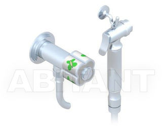 Лейка душевая настенная THG Bathroom A7E.5840/8 Capucine vert décor Platine