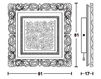 Зеркало настенное Vismara Design Baroque BODY LIGHT 80-BAROQUE Современный / Скандинавский / Модерн