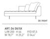 Кушетка HAERO Alivar Contemporary Living D4 DX/SX Современный / Скандинавский / Модерн