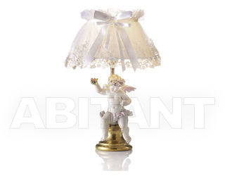 Лампа настольная LAMP.PUTTO ROSE-RIC.30 Villari Capodimonte T.00251-002