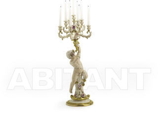 Подсвечник ANGEL WITH 9 BRANCHED CANDELABRA Villari Capodimonte T.01945-002