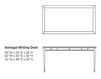 Стол письменный Altura Furniture 2013 Astragal 72' / NATURAL Современный / Скандинавский / Модерн
