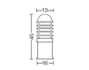 Фасадный светильник Landa illuminotecnica S.p.A. Bollards 400.045 Современный / Скандинавский / Модерн