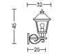 Фасадный светильник RM Moretti  Esterni 621.3 Классический / Исторический / Английский
