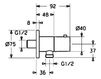 Переходник Hansa Bathroom Fittings 5157 0173 Современный / Скандинавский / Модерн
