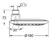 Лейка душевая потолочная RAINSHOWER Grohe 2012 27 373 000 Современный / Скандинавский / Модерн