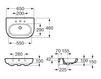 Раковина подвесная ROCA Ceramic A327241000 Современный / Скандинавский / Модерн